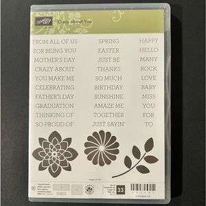 Stampin’Up Crazy About You Stamp Set 33 Stamps